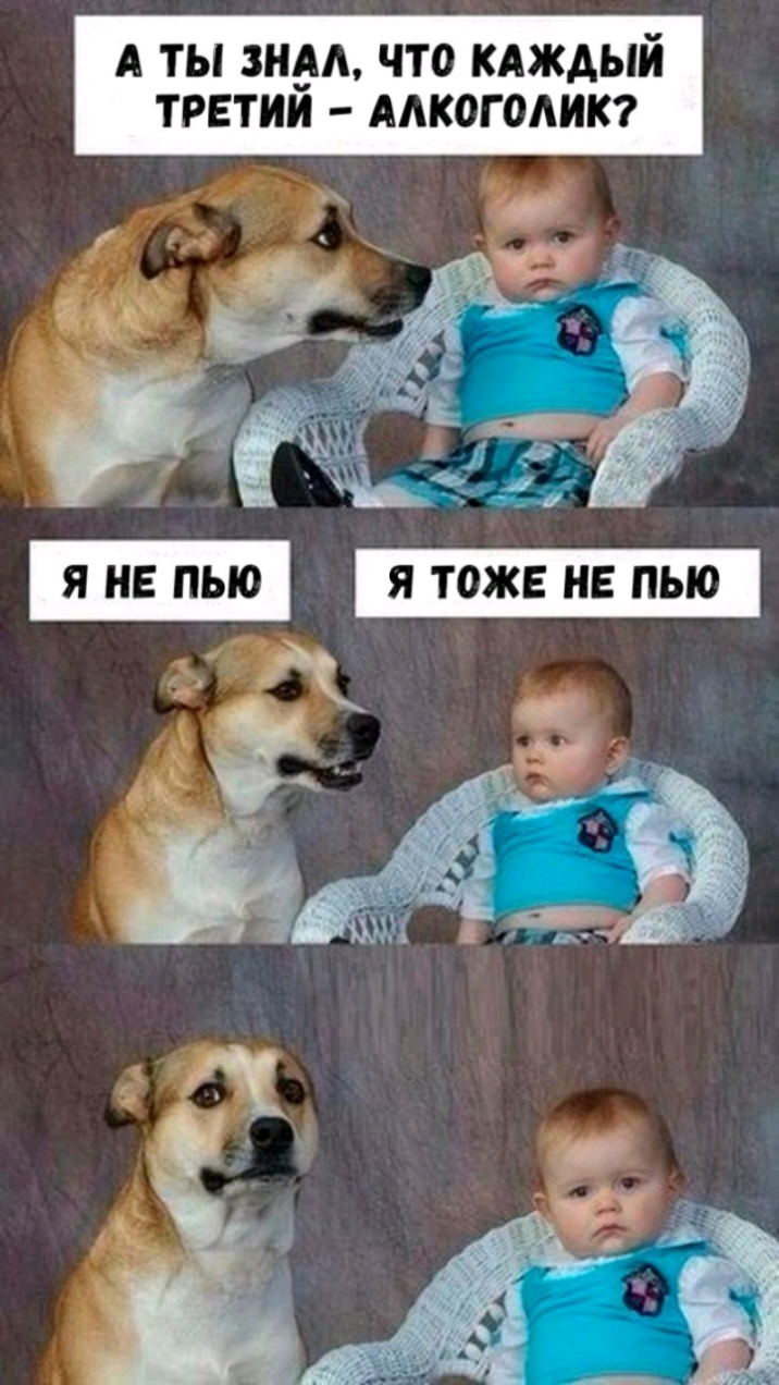 А ТЫ ЗНАА ЧТО КАЖДЫЙ ТРЕТИЙ ААКОГОАИК