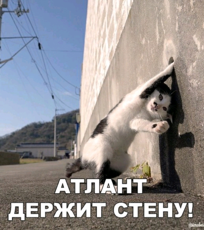 АТЛАНТ дЕРЖИТ СТЕНУГ