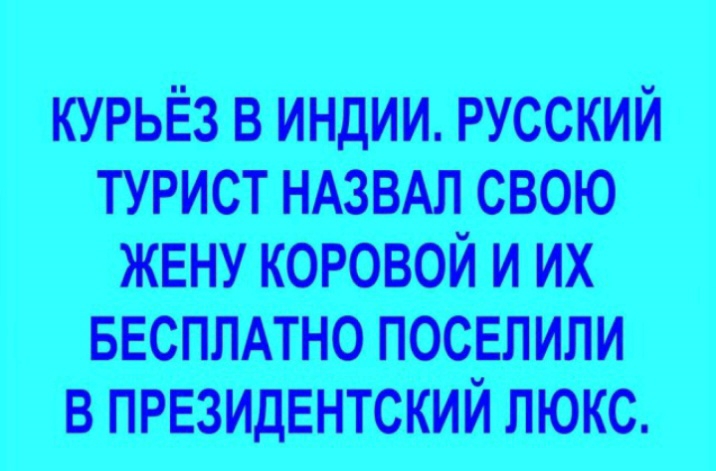 курьёз в индии русский турист НАЗВАЛ свою ЖЕНУ коровой и их БЕСПЛАТНО поселили в ПРЕЗИДЕНТСКИЙ люкс
