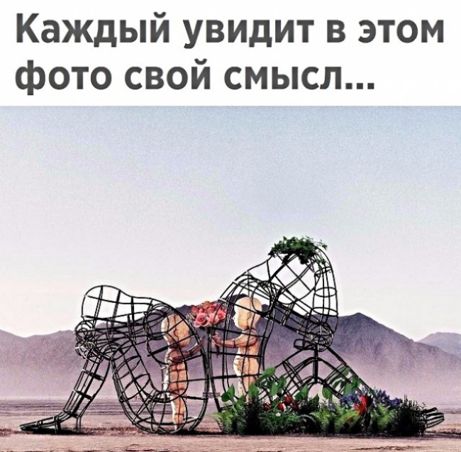 Каждый увидит в этом фото свой смысл