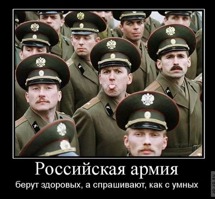 Российская армия берут здоровых а спрашивают как с умных