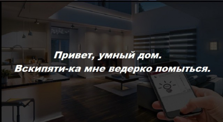 Привет умный дом Вскипяти ка мне ведерко помыться