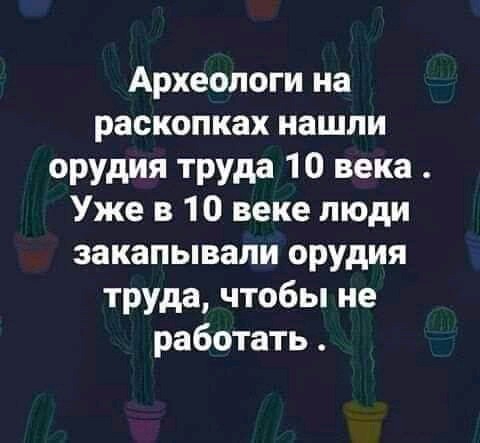 Археологи на раскопках нашли орудия труда 10 века Уже в 10 веке люди закапывапи орудия труда чтобы не работать