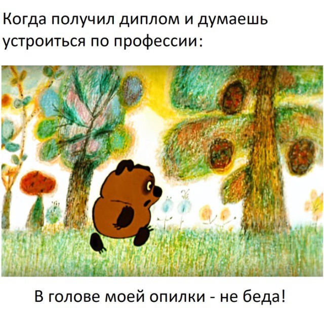 Когда получил диплом и думаешь устроиться по профессии мышдьдшхьідщщаьь В голове моей опилки не беда