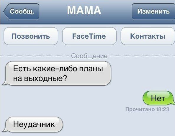 Изменить Позвонить м РасеТіте Контакты сообщение Есть какиелибо планы на выходные причин о ш