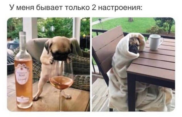 У меня бывает только 2 настроения