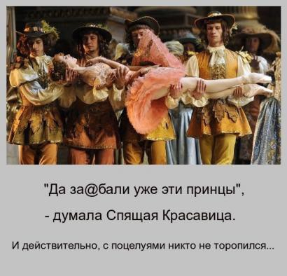 да забапи уже эти принцы думала Спящая Красавица и дейстительно с поцелуями мита на торопился