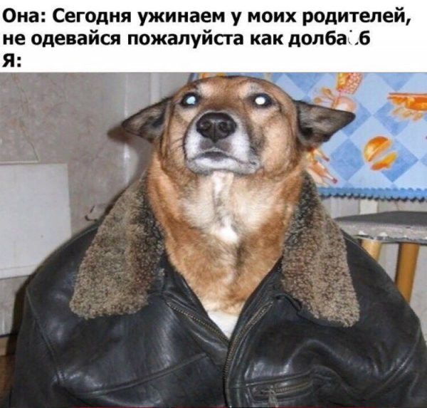 Она Сегодня ужииаем у моих родителей не одевайся пожалуйста как долбаб