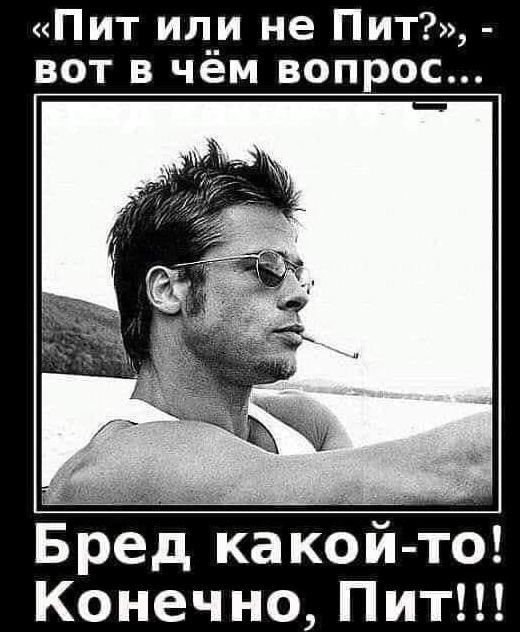 Пит ил__и не Пит вот в чем вопрос Бред какой то Конечно Пит