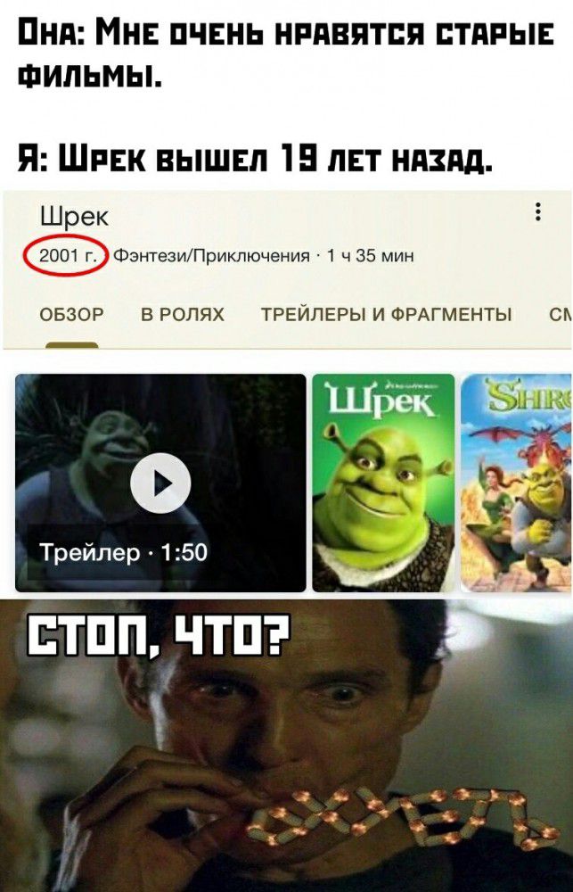 Пнд Мн пчвнь нпдвятпя тдпыъ Фильмы Я Шпвк вышвп 15 лит нпздд Шрек ФэнтезиПриключения 1 ч 35 мин ОБЗОР В РОЛЯХ ТРЕЙЛЕРЫ И ФРАГМЕНТЫ С ЕТПП ЧТП