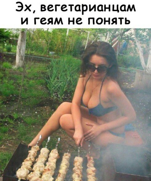 Эх вегетарианцем и геям не понять