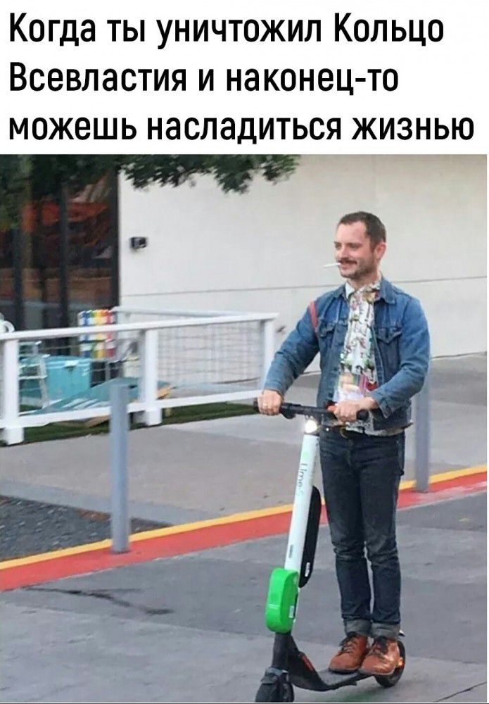 Когда ты уничтожил Кольцо Всевластия и наконец то можешь насладиться жизнью
