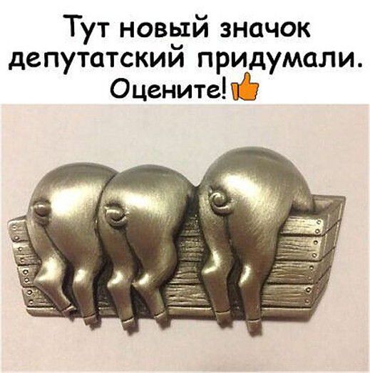 Тут новый значок депутатским придумали ОценитеШЁ
