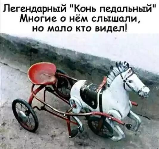 Легендарный конь педальный Многие о нем слышали но мало кто видел