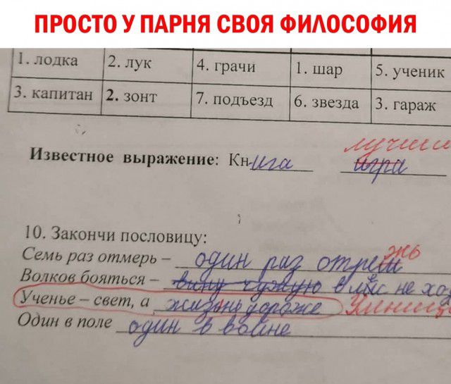 13 капитан 2 зонт 7 подъезд полка 2 лук 4грачи 1 шар 5 ученик звезда З гараж 1 как Известное выражение Кніцё 10 Закончи пословицу Семь раз отмерь Бо