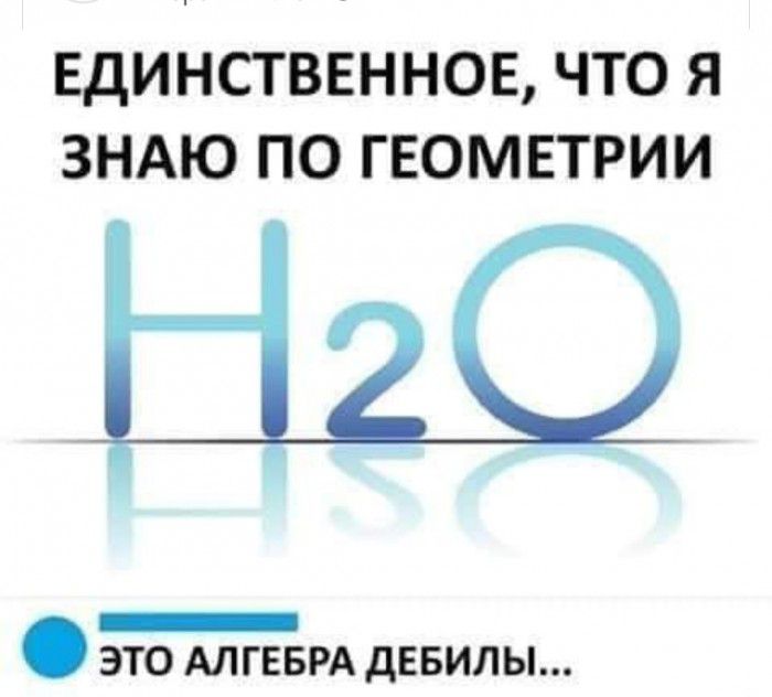 ЕДИНСТВЕННОЕ ЧТО Я ЗНАЮ ПО ГЕОМЕТРИИ _ ЭТО АЛГЕБРА дЕБИЛЫ