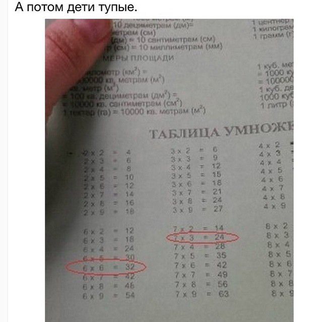 А потом дети тупые