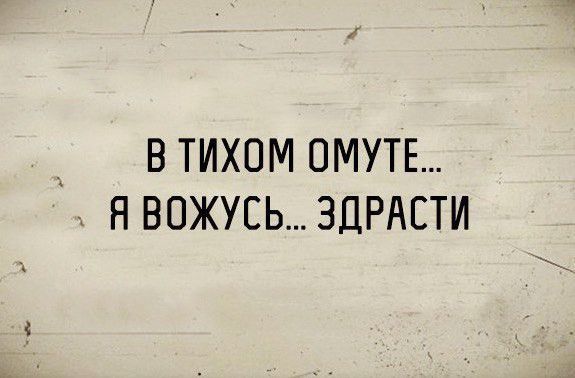 и В ТИХПМ ОМУТЕ а Н ВОЖУСЬЗДРАЕТИ
