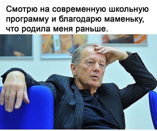 Смотрю на современную школьную программу и благодарю маменьку что родила меня раньше