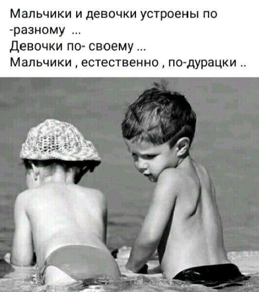 Мальчики И девочки устроены ПО разному Девочки по своему Мальчики естественно по дурацки