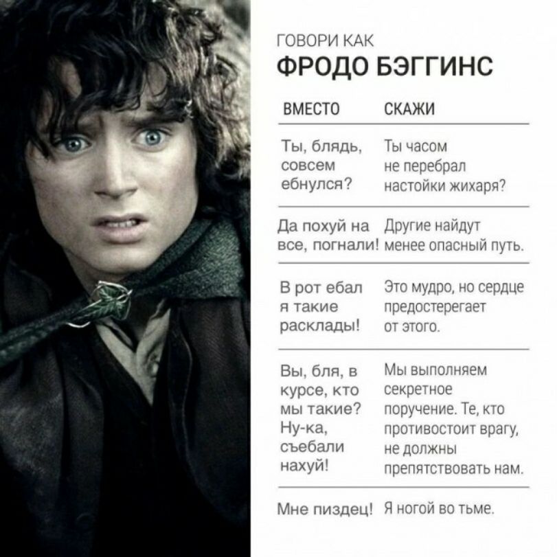 ФРОДО БЭГГИНС вмит гмжи