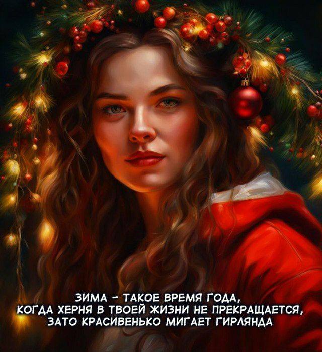 ЗИМА ТАКОЕ ВРЕМЯ ГОМ ОГАА ХЕРИЯ В ТВОЕЙ ХИЗИИ ИЕ ПРЕКРАЩЕТСЯ ЗАТО КРАСИВЕиЬКО МИГАЕТ ГИРШИМ