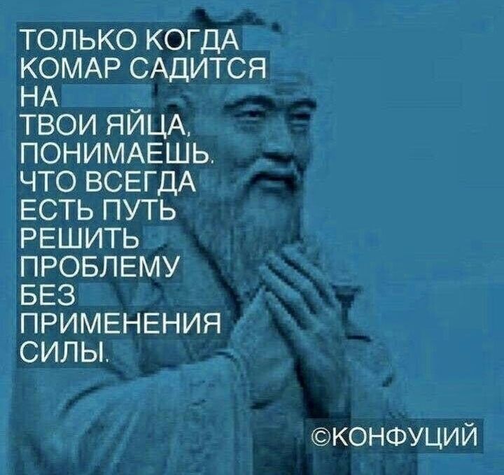 ТОЛЬКО КОГДА КАЭМАР САДИТСЯ Н ТВОИ ЯИЦА ПОНИМАЕШЬ ЧТО ВСЕГДА ЕСТЬ ПУТЬ РЕШИТЬ ПРОБЛЕМУ БЕЗ ПРИМЕНЕНИЯ СИЛЫ консхэуций