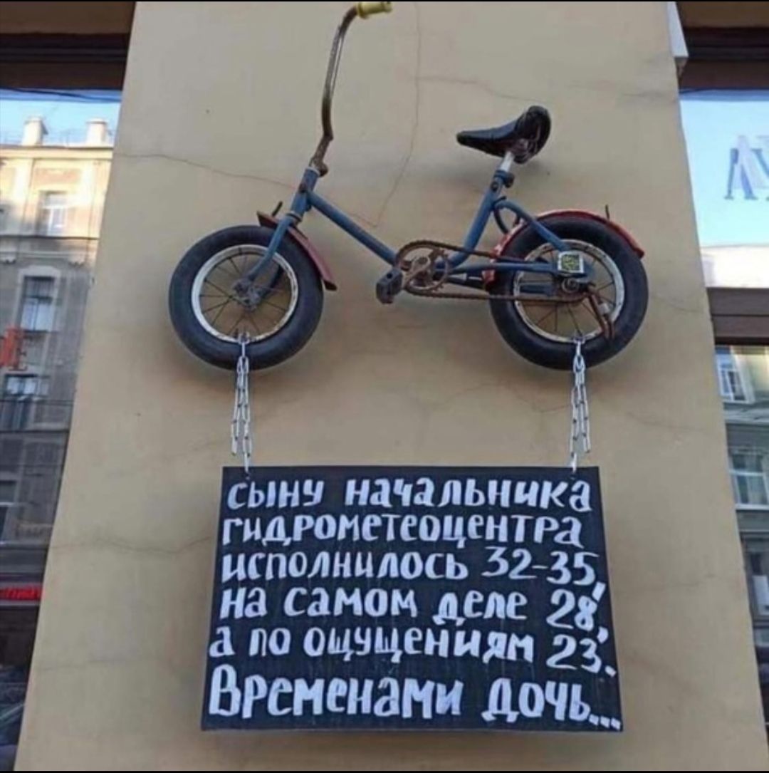 сыну начальника ГИДРОНЕТСОЦЕНТРЗ исполнилось 3235 на самом деле 28 а по ощущения 23 Временами дочь__ __ Ё