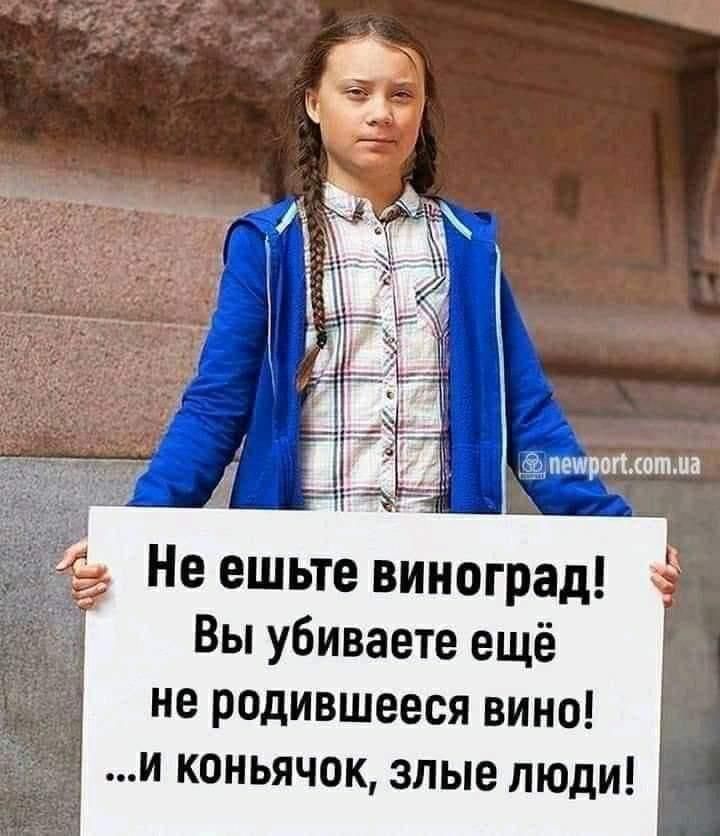 петроплотма Не ешьте виноград Вы убиваете ещё не родившееся вино и коньячок злые люди