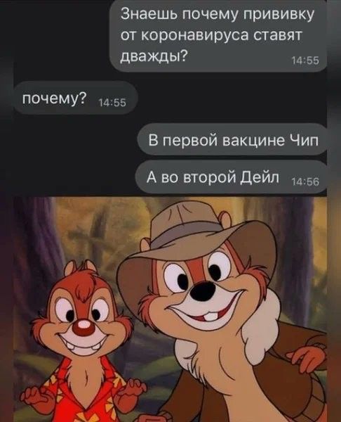 Знаешь почему прививку от коронавируса ставят дБаЖдЫ 1455 почему 55 В первой вакцине Чип А во второй дейл мы