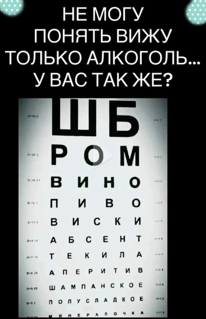 НЕМОГУ ПОНЯТЬ ВИЖУ ТОЛЬКО АЛКОГОЛЬ У ВАС ТАК ЖЕ