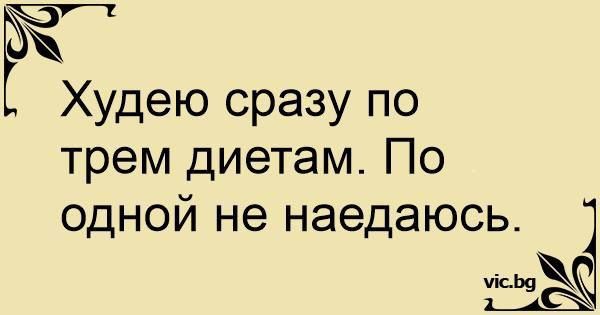 Ё Худею сразу по трем диетам По одной не наедаюсь ісЬ9