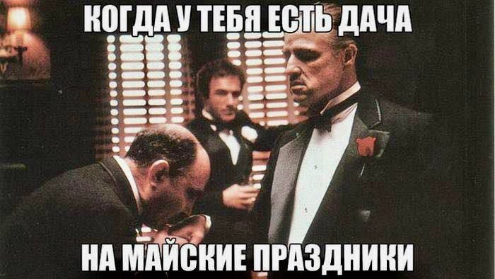 Когда у тебя есть дача на майские праздники