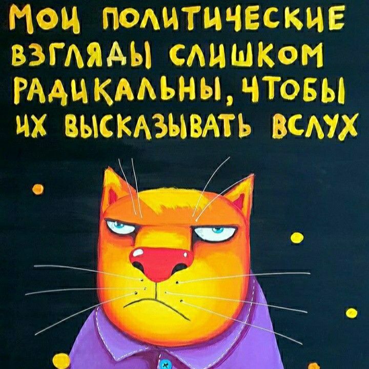 Мои политические взгляды слишком радикальны, чтобы их высказывать вслух.