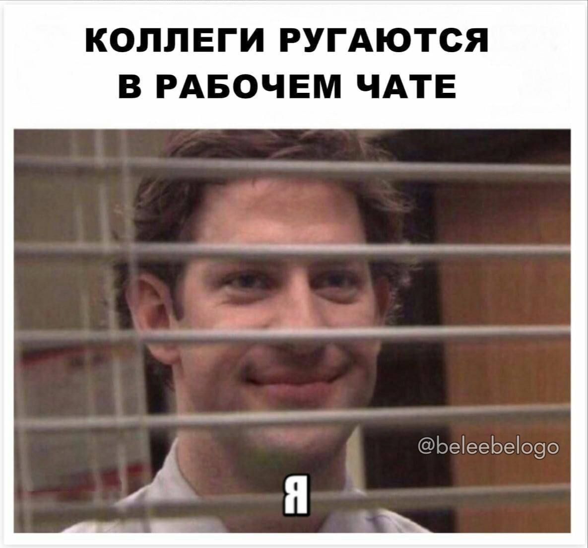 КОЛЛЕГИ РУГАЮТСЯ В РАБОЧЕМ ЧАТЕ
Я
