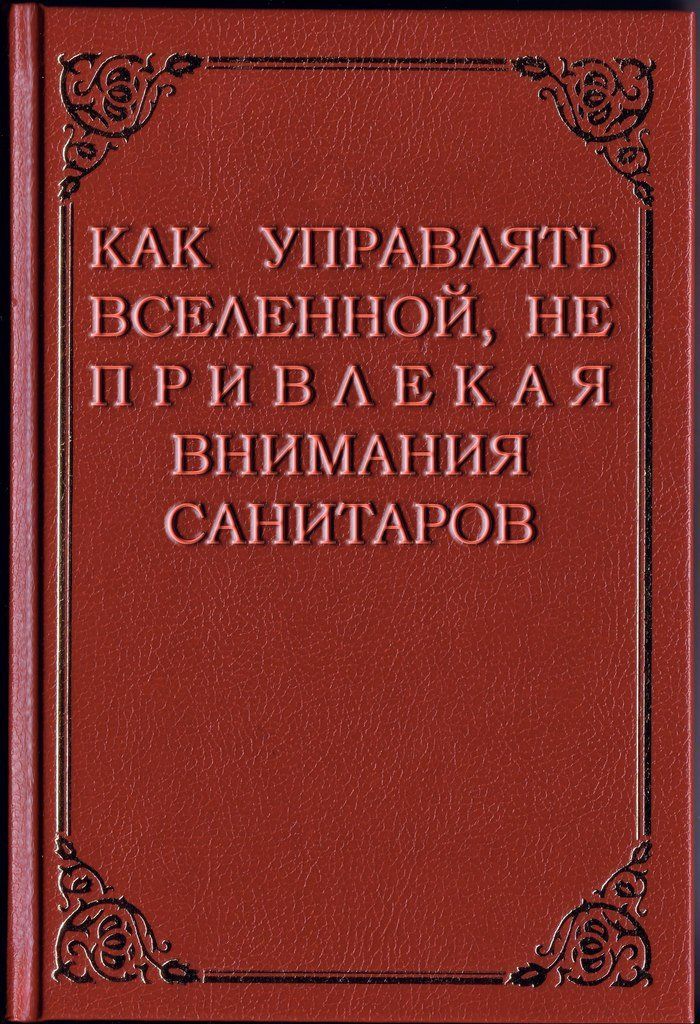 КАК УПРАВЛЯТЬ ВСЕЛЕННОЙ, НЕ ПРИВЛЕКАЯ ВНИМАНИЯ САНИТАРОВ