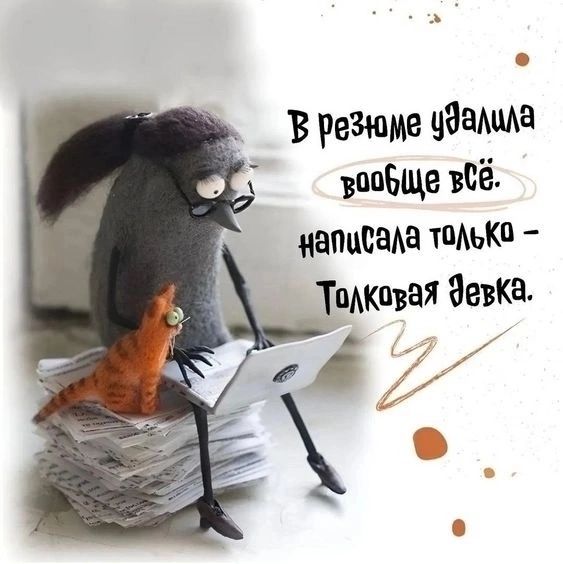 В резюме удалила вообще всё: написала только - Толковая Девка.