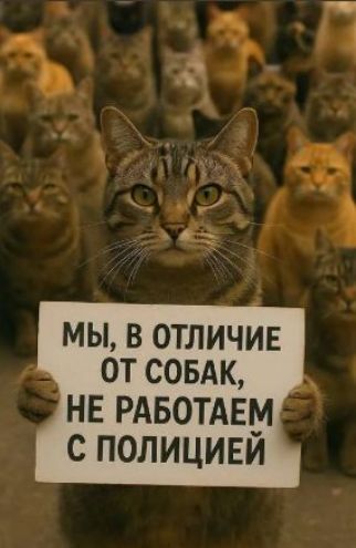 Мы, в отличие от собак, не работаем с полицией