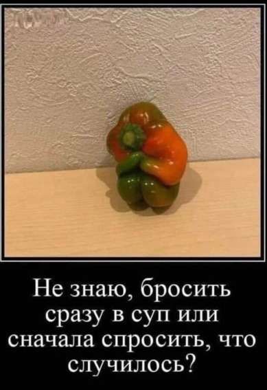 Не знаю, бросить сразу в суп или сначала спросить, что случилось?