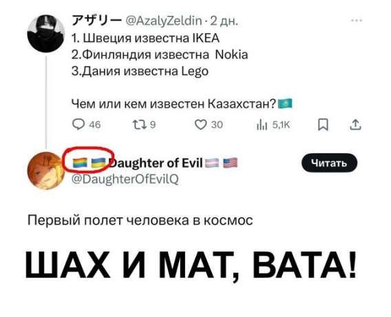 Первый полет человека в космос
ШАХ И МАТ, ВАТА!