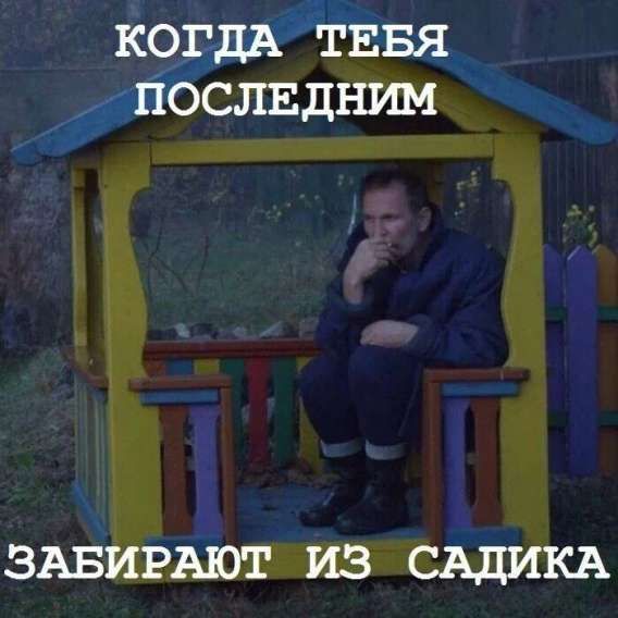 КОГДА ТЕБЯ ПОСЛЕДНИМ ЗАБИРАЮТ ИЗ САДИКА