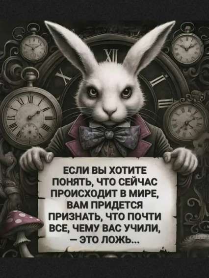 ЕСЛИ ВЫ ХОТИЕТЕ ПОНЯТЬ, ЧТО СЕЙЧАС ПРОИСХОДИТ В МИРЕ, ВАМ ПРИДЕТСЯ ПРИЗНАТЬ, ЧТО ПОЧТИ ВСЕ, ЧЕМУ ВАС УЧИЛИ, — ЭТО ЛОЖЬ...
