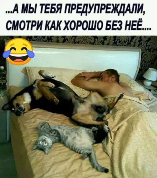 ...А МЫ ТЕБЯ ПРЕДУПРЕЖДАЛИ, СМОТРИ КАК ХОРОШО БЕЗ НЕЁ...