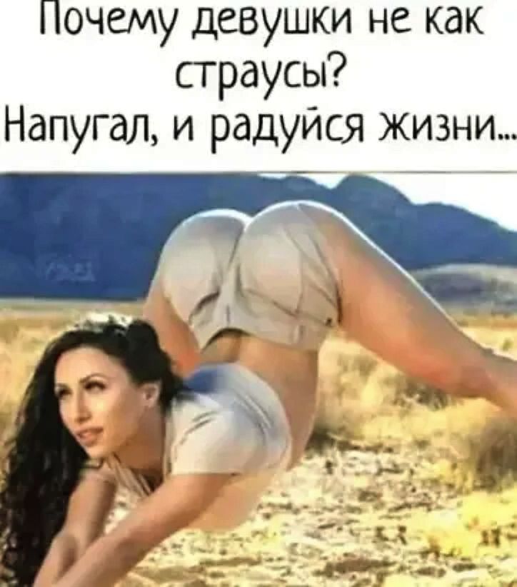 Почему девушки не как страусы? Напугал, и радуюсь жизни...