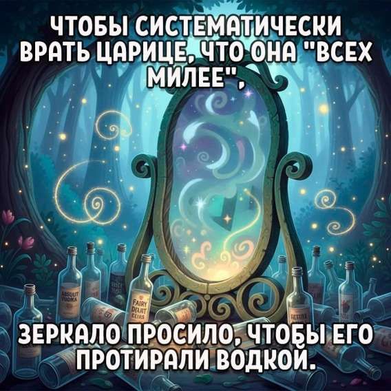 Чтобы систематически врать царице, что она 