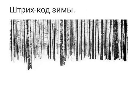 Штрих-код зимы.
