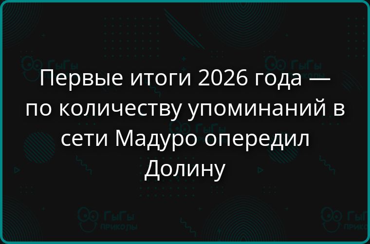 Первые итоги 2026 года — по количеству упоминаний в сети Мадуру опередил Долину