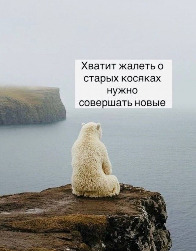 Хватит жалеть о старых косяках нужно совершать новые