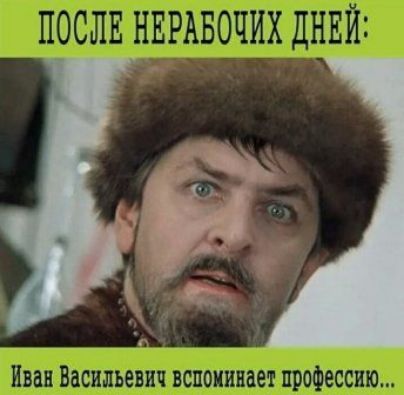 ПОСЛЕ НЕРАБОЧИХ ДНЕЙ: Иван Васильевич вспоминает профессию...