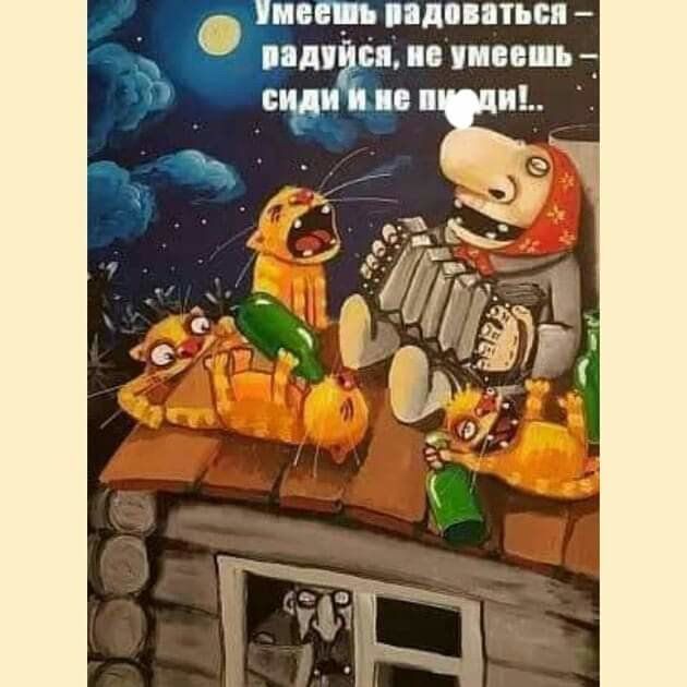 Умеешь радоваться — радуйся, не умеешь — сиди и не пизди.